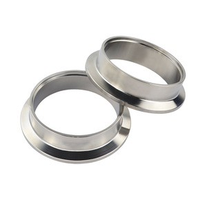 Collier de serrage pour tuyau en acier inoxydable, à bride en forme de V, pour applications industrielles générales, finition polie - Product Image 1