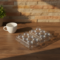 Plateau d'emballage rectangulaire en plastique PET recyclable de qualité alimentaire, vente en gros d'usine, pour gâteaux, chocolats, bonbons, boules de taro, personnalisable