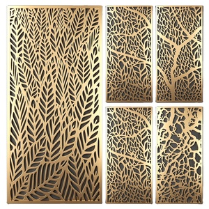 Pared divisoria de habitación colgante decorativa ignífuga impermeable personalizable WPC - Product Image 6