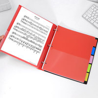 Carpeta de Archivos Telescópica de PVC con Logotipo Personalizado, Organizador de Documentos de Oficina, Carpeta de Anillas de 1 Pulgada y 3 Anillas con Bolsillos Divisores