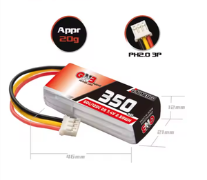 Hochwertige Lithium batterie GNB Ultraleicht 2S 350MAH 7,4 V 60C/120C XT30 Stecker Schnell ladung Verschiedene Schutz vorräte FPV-Drohne - Product Image 5