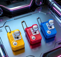 Gantungan Kunci Tuas Persneling Mini Speaker Kontrol Suara Mainan Fidget Simulasi Suara Gigi Mundur Mobil Pereda Stres Liontin untuk Anak-Anak dan Dewasa
