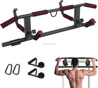 Barre de traction pour cadre de porte avec poignée ergonomique, barre de traction pour cadre de porte avec entraînement professionnel pour l'exercice à domicile