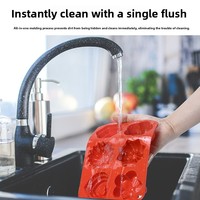 Nouveau moule de cuisson multifonctionnel 6-en-1 à motifs, en silicone alimentaire réutilisable, pour gâteaux et glaçons en forme de fleur, 6BD Chine