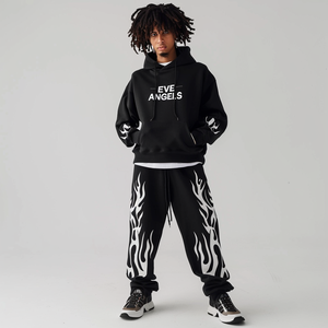 StreetLux Ensemble de sweats à capuche et pantalons de survêtement délavés à l'acide Streetwear personnalisé de haute qualité Fabricants de pantalons à capuche - Product Image 2