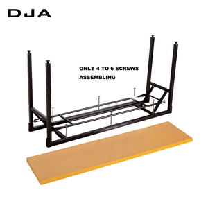 Conjunto de mesa y silla plegable doble para escuela, conjunto de mesa para maestro, oficina, ahorro de espacio, para adultos - Product Image 3