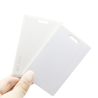 Carte RFID intelligente vierge programmable, format clamshell, épaisseur 1,8 mm, TK4100 T5577, blanche, pour contrôle d'accès, vente en gros