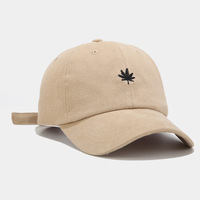 Casquette de Baseball Brodé Feuille d'Érable QIANXUN en Gros, Casquette en Coton Doux pour Hommes et Femmes, Chapeaux de Papa