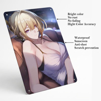 Metallplatten Individuelle Vintage-Poster Anime Pin-up Gir Wanddekoration Großhandel Retro Schönheitsprodukte Blechschild für Pub- und Heimdekoration