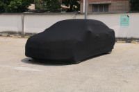 HUILONG Housse de protection solaire intégrale pour voiture, extérieure, anti-chaleur, épaissie, anti-âge, en tissu élastique, protection UV 99%, 4 mil