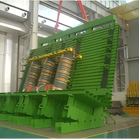 LEADWIN Plateforme de retournement hydraulique à 90 degrés pour transformateurs PLC, à chargement lourd, garantie 1 an