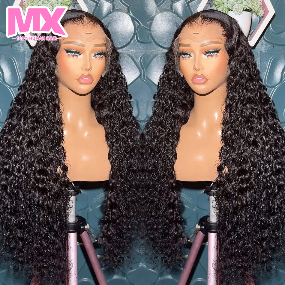 Perruque ondulée effet vague d'eau