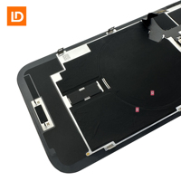 Remplacement OEM pour iPhone 14/15/16, 14/15/16 Plus, 14/15/16 Pro Max, et Plaque Arrière en Verre au Design Barres avec NFC