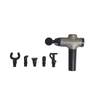Pistolet de massage Healthpal personnalisé à 30 intensités, écran LCD, booster de fascia, percussion profonde des tissus, vibration pour le corps, 4 têtes, sans balais