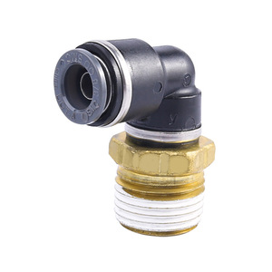 SMC Push-In Elbow 90 Degree Rotatable Male Quick Connect Pneumatic Fitting KV2L Brass For Pneumatics Industry - Product Image 4