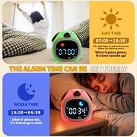 Kleinkinder Educational Time Management Geschenk uhr Ok, um Hunde uhr Gewohnheit-Building Sleep Trainer Kinder Wecker mit Sun Moon zu wecken