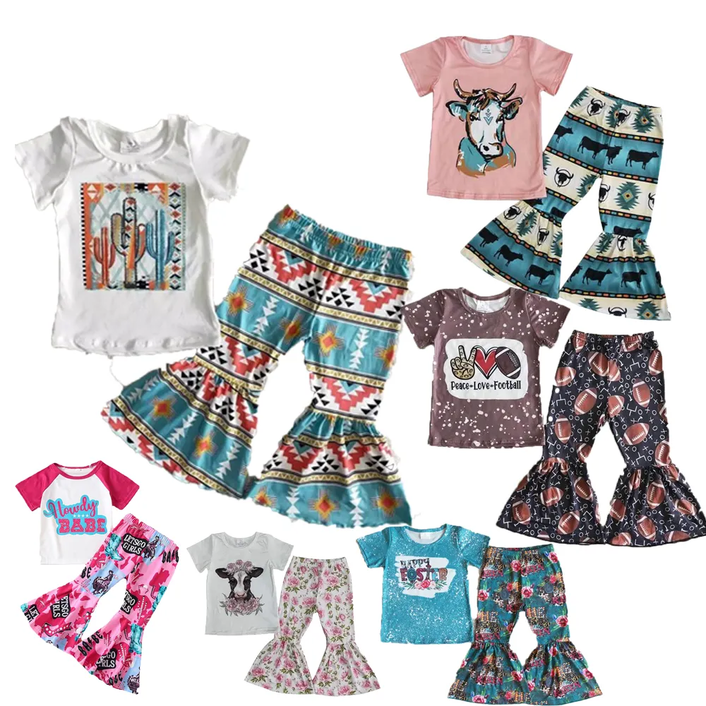 Holesale-Conjunto de ropa con estampado de guepardo para niños, ropa de primavera