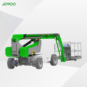 Elevador telescópico de brazo recto eléctrico/diésel, equipo de elevación autopropulsado para plataforma de trabajo aéreo - Product Image 1