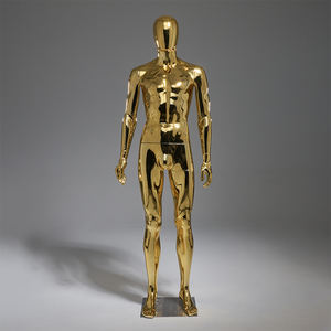 Conjunto de Maniquíes Masculinos y Femeninos Reflectantes de Alta Gama, Cabeza Desmontable con Opciones de Acabado Brillante, Poses Dinámicas, Perfecto para Boutiques - Product Image 5