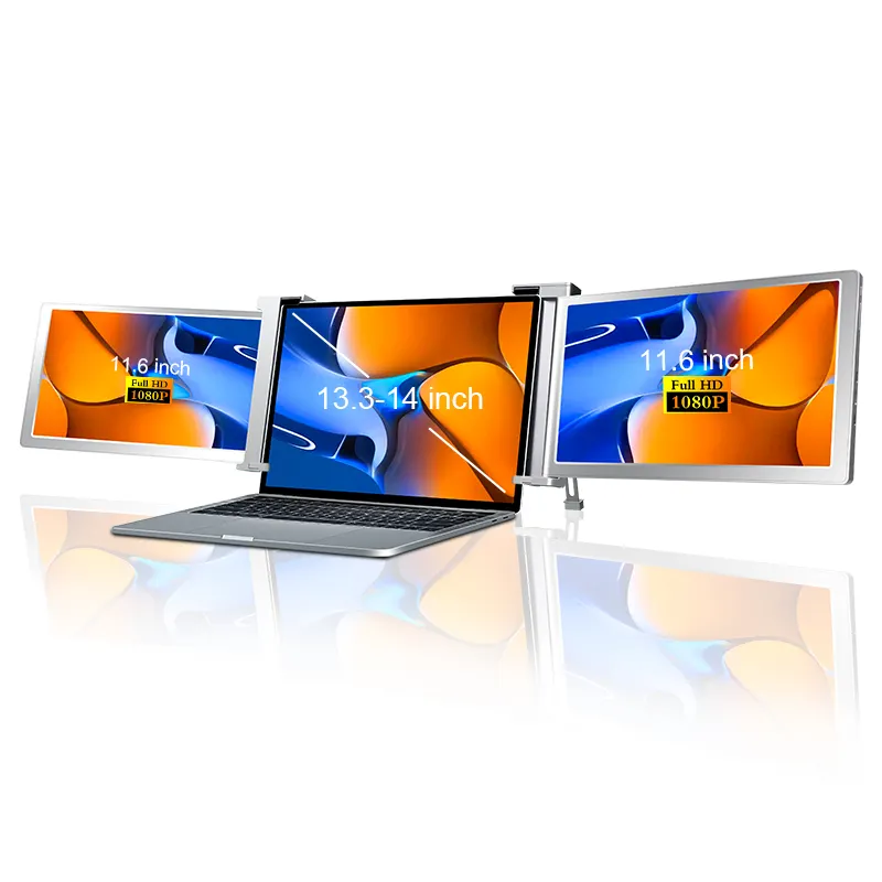 Miglior regalo per 13 16.5 pollici USB C/tipo C schermo portatile extender 11.6 pollici triplo monitor portatile per le imprese