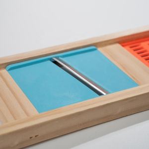 2'si 1 Arada Sebze Doğrayıcı, 4.5mm EKSTRA BÜYÜK JÜLYEN VE DİLİLMELİ Kesimler İçin, Masif Ahşap Mandolin Dilimleyici, Profesyonel Alet - Product Image 3