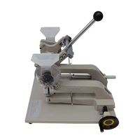 Machine à poinçonner les œillets à deux têtes de 4 mm pour sacs en papier, machine à coudre à œillets à pression manuelle, machine à coudre et à poinçonner le cuir