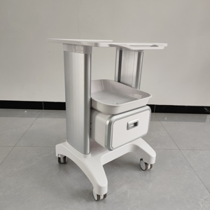 Carrello per Estetista Prodotto in Fabbrica, Portatile in Metallo Multifunzionale per Salone di Bellezza con Cassetti, Presa Cosmetica e Tappetino Antiscivolo - Product Image 6