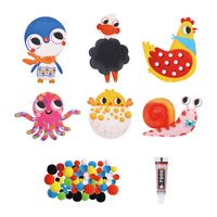 Kit de jouets Pom-pom pour enfants pour apprendre la technique amusante du tissage