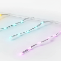Guirlandes lumineuses de Noël intelligentes RGB en forme de glaçons, étanches IP65, synchronisation musicale, intensité réglable, durée de vie de 20 000 heures, décoration extérieure pour les fêtes et la maison