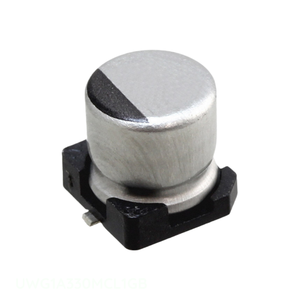 Condensateur SMD à montage en surface 33 µF CAP ALUM 33UF 20% 10V UWG1A330MCL1GB du fabricant Channel - Product Image 1