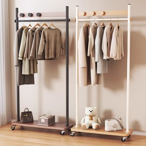 ราวตากผ้าโลหะแบบสองเสา สำหรับ<span class=keywords><strong>แขวน</strong></span>เสื้อโค้ทและ<span class=keywords><strong>หมวก</strong></span> ชั้นวางของอเนกประสงค์สำหรับจัดเก็บเสื้อผ้าและรองเท้าในบ้าน - Product Image 5