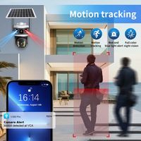 Caméra Dôme PTZ Solaire V380pro à Double Objectif 3K 6MP Audio Bidirectionnel Grand Angle Étanche Cloud 4G LTE Carte SIM Marché UE Asie