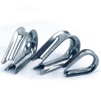 Anneau de protection pour câble en acier au carbone à bouche ouverte, attache triangulaire pour câble, fabrication directe usine