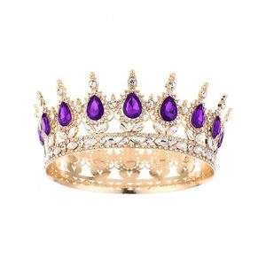 Vente en gros de couronnes en alliage or/argent, bouquet de fleurs fait main, décoration de gâteau d'anniversaire, accessoires floraux - Product Image 1
