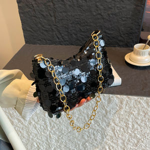 Sac <span class=keywords><strong>de</strong></span> dîner à paillettes à la mode, sac à bandoulière tendance et polyvalent, sacs à main <span class=keywords><strong>de</strong></span> luxe pour femmes, sac à bandoulière élégant et minimaliste - Product Image 1