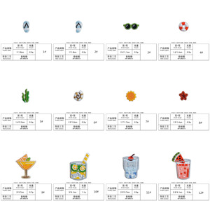 New Design Self Adhesive Embroidery Summer Style Tea Time Desert Popsicle Ice Cream Patch for Clothes Hat Bottle Decoration - Product Image 5