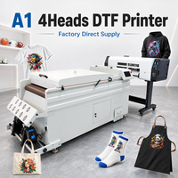 Imprimante DTF XM 24 pouces 2026 Nouveau Design 4 Têtes I3200 avec Système de Circulation d'Encre Blanche et Sécheuse pour Impression de T-shirts