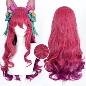 Peluca de cosplay de Ahri Spirit Blossom de la marca ND para Comic-Con, Halloween y fiestas de disfraces - Product Image 1