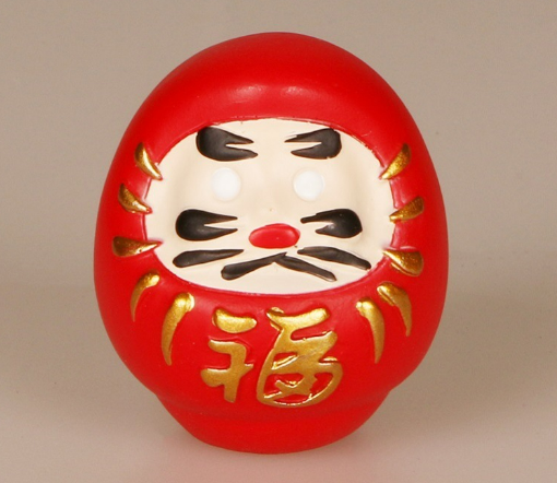 7.5*7.5*9cm/4.5*4.5*5cm Resin Bodhidharma Mini Hot Polystyrene Little Gift Fortune Lucky Tiny Daruma Dolls for Car Decor