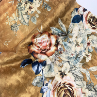 Tissu Spandex tissé élastique d'impression de motif de fleur de polyester 95% personnalisé haut de gamme
