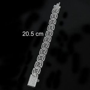 Pulsera Cubana con Cadena de Eslabones, Joyería de Mano Exagerada con Personalidad Hipster, Collar de Moda Tanjing Lijing - Product Image 4