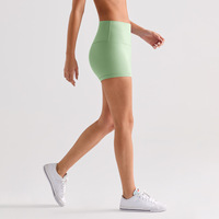 Shorts de yoga personnalisés en gros pour femmes, confortables, taille haute, effet push-up, pour la course, la gym et le cyclisme