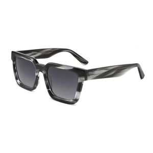 Gafas de Sol de Acetato al por Mayor para Hombre y Mujer, Montura Cuadrada Negra, Lentes Polarizadas UV400, Logotipo Personalizado, Retro, Nueva Llegada - Product Image 5