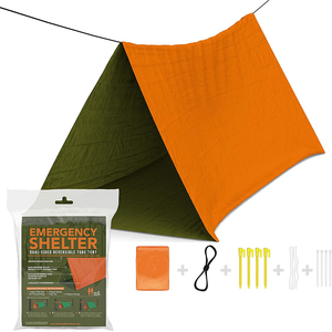 <span class=keywords><strong>Tente</strong></span> <span class=keywords><strong>de</strong></span> survie d'urgence en mylar thermique en feuille d'aluminium PE imperméable pour 2 personnes - Product Image 1