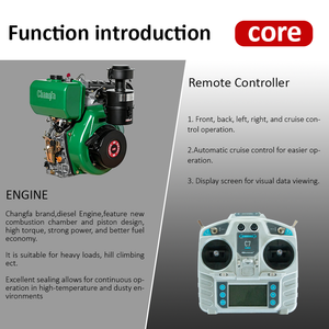 Motoculteur Rotatif Portable Télécommandé pour Jardin, Verger et Ferme – Broyeur à Fléaux pour <span class=keywords><strong>Engrais</strong></span>, Labourage et Remplissage de Fossés - Product Image 6