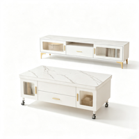 Table basse moderne convertible multifonctionnelle avec plateau relevable 2-en-1, table à manger/platine à thé réglable et pliable pour salon et maison