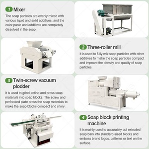 Máy đổ La <span class=keywords><strong>fabication</strong></span> Des de sản xuất du Savon automatique khách sạn vẻ đẹp đầy đủ sản xuất xà phòng làm cho dòng - Product Image 5