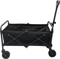 Chariot pliable robuste avec grandes roues pour le sable, chariot de transport portable pour le camping, les sports et les activités de plein air, personnalisable