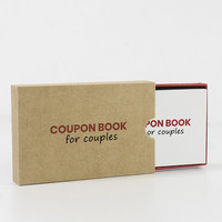 Livre de livret de coupons d'amour pour couple, impression personnalisée, cadeau romantique, détachable