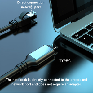 <span class=keywords><strong>สาย</strong></span>เคเบิล USB C เป็น RJ45 อีเธอร์เน็ต ความเร็วสูง กิกะบิต สำหรับเชื่อมต่อแล็ปท็อป แท็บเล็ต และเดสก์ท็อปโดยตรง - Product Image 5